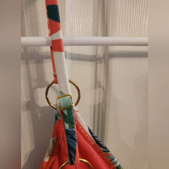 NWT Vigoss tropical beach adjustable floral Pineapple one piece swimsuit Large - Picture 8 of 11